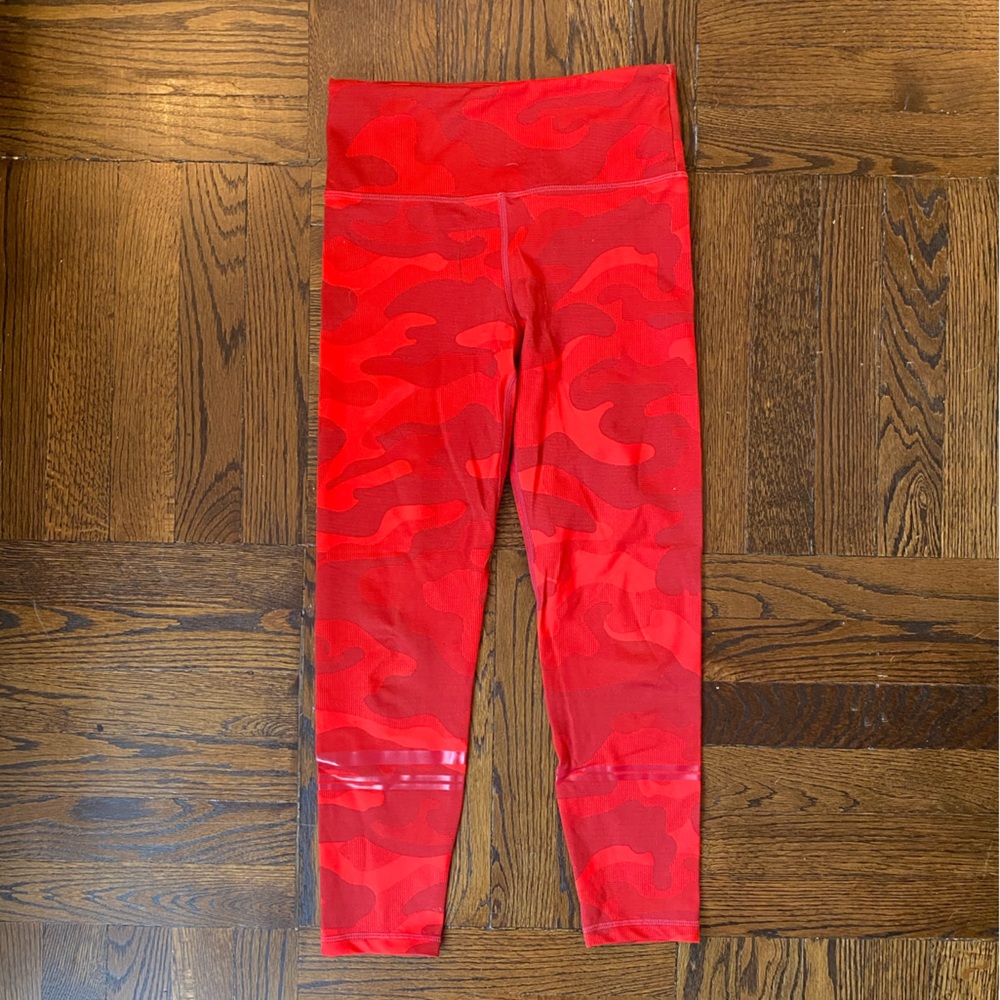 Red Camo High Waisted Lilybod Leggings